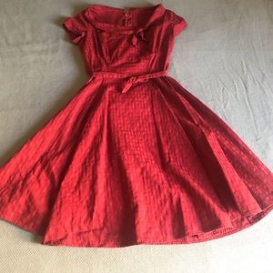 Used Pinup Style Polka Dot Dress